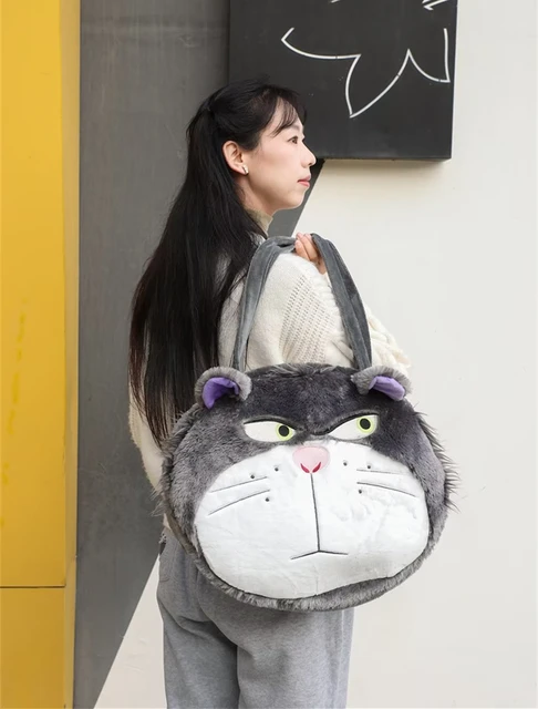 Disney dos desenhos animados japonês bonito lucifer gato mau cinderela  anime pelúcia mochila portátil cordão bolso meninas brinquedos sacos de  armazenamento - AliExpress