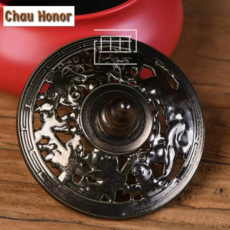 Creative Gourd Red Ceramic Incense Holder Elegant Zen Garden Mosquito Incense Holder Household Scented Tea Ceremony Supplies