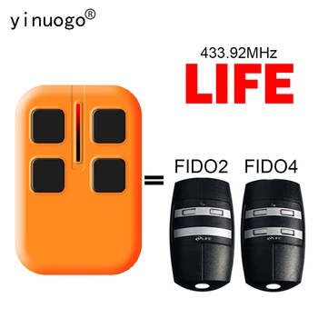 LIFE FIDO2 FIDO4 차고 문 오프너 원격 제어 433.92MHz 롤링 코드 무선 송신기 LIFE FIDO2 원격 제어