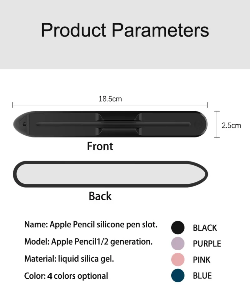 Magnética Cor Sólida para Apple Pencil 1