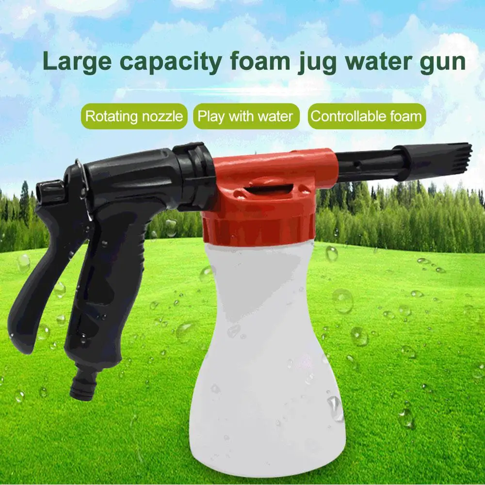 

Car Snow Foam Gun Bottle Sprayer High Pressure Foam Gun Cannon All Plastic Portable Foamer Nozzle Car Washer Soap Sprayer