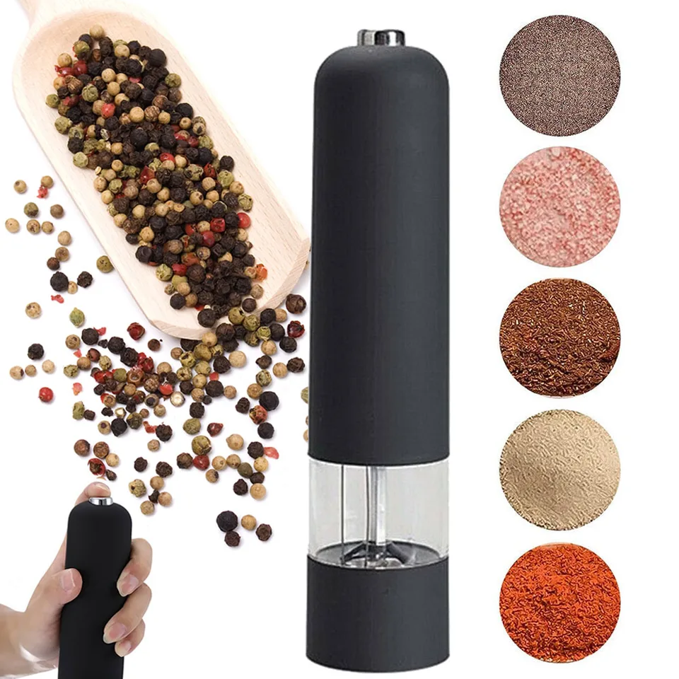 Electric Salt and Pepper Grinder with LED Light