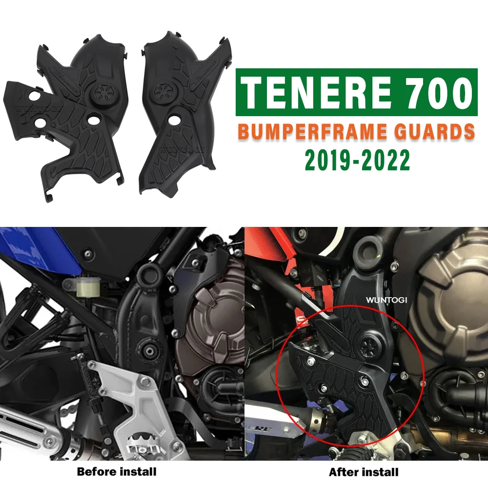 

For Yamaha Tenere700 New Motorcycle Tenere 700 Accessories Bumper Frame Protection Guard Cover T700 T7 Xtz 700 2022-2023