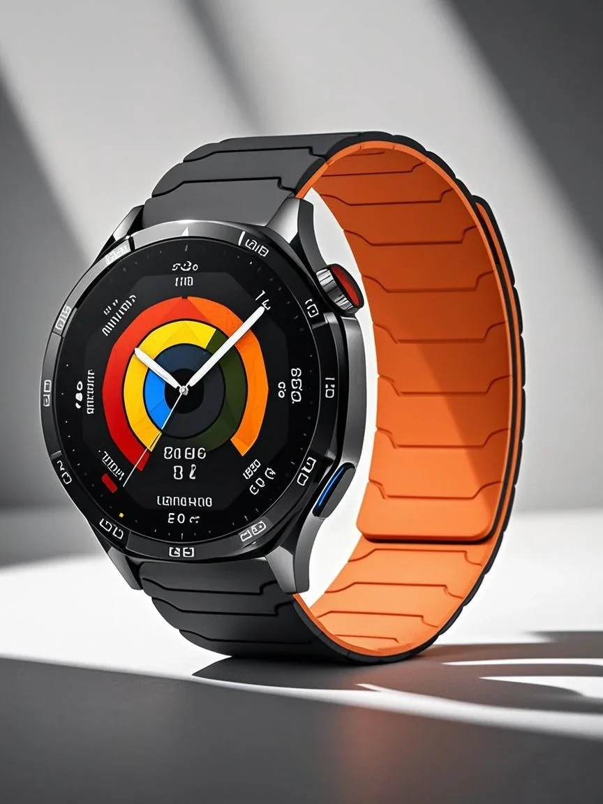 Elegant Magnetic Loop Silicone Strap - 22mm & 20mm Band
