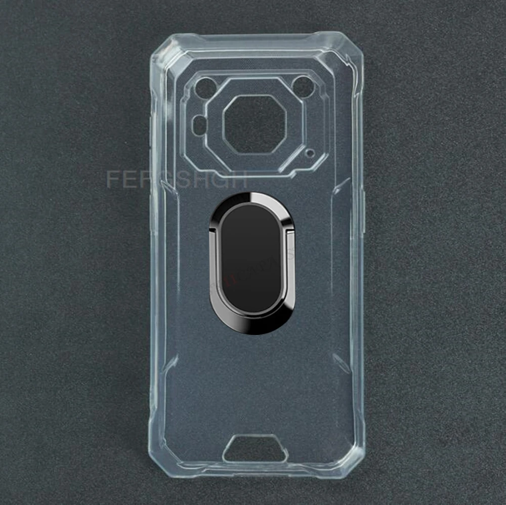 Enhanced Phone Cover with Back Ring Holder - TPU Soft Silicone