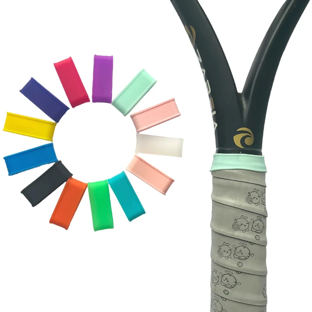 Candy Color Silicone Grip Ring for Tennis Racket Overgrip Sealing Ring Fixed Bands 4