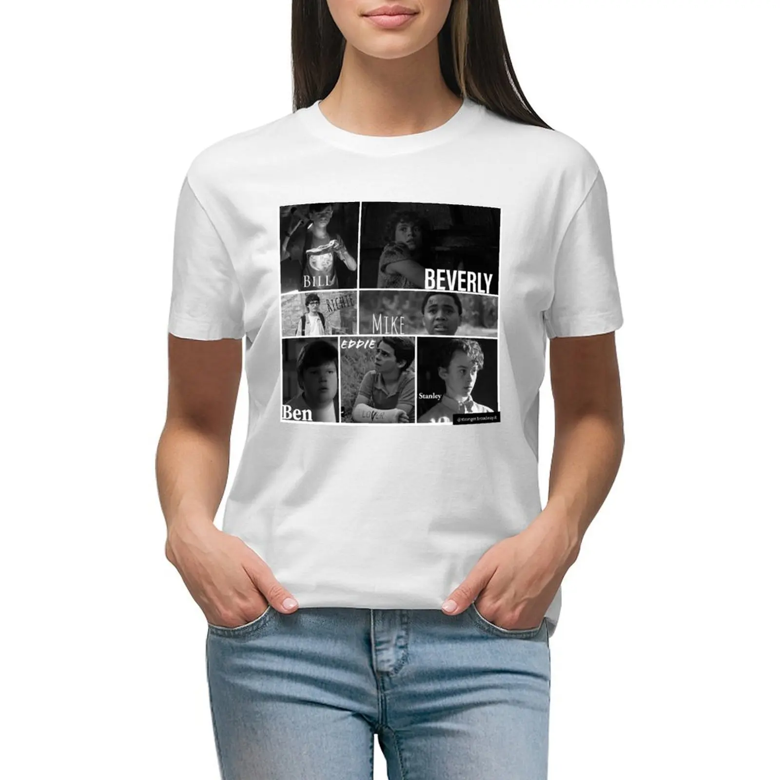 

B & W Losers T-shirt tops oversized lady clothes Women clothes