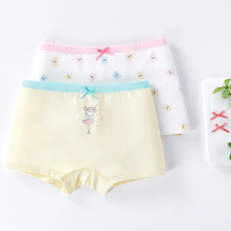 thumbnail image 1 of Ropa interior de algodón para niños y niñas, pantalones de esquina plana, ropa antibacteriana para niños, pantalones de Cuatro Esquinas, pequeños, medianos y grandes, 1 of 4