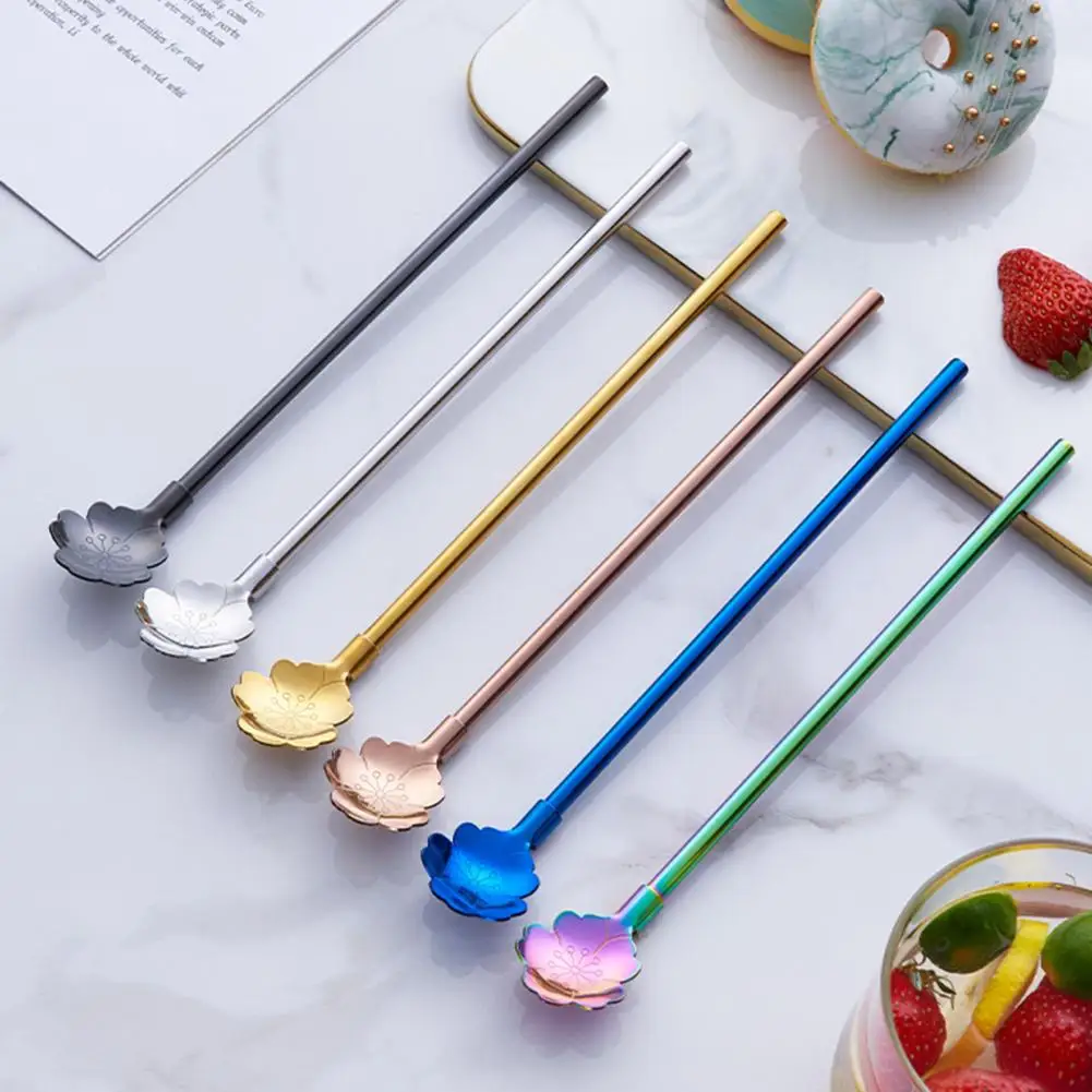 Detachable Drinking Straw Spoon Durable 2 in 1 Stainless Steel Coffee Milk Tea Spoon Straw for Dining Coffee Stirring