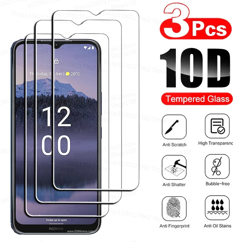 

3PCS Tempered Glass Nokia G400 C200 C100 G300 X100 C21 X10 X20 Screen Protector for Nokia XR20 G11 Plus C10 C20 C30 Glass Film