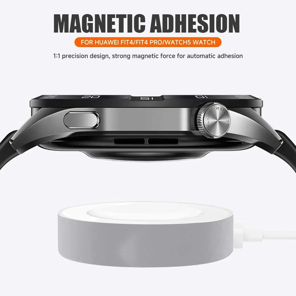 Magnetic Wireless Charging Cable with Metal Base