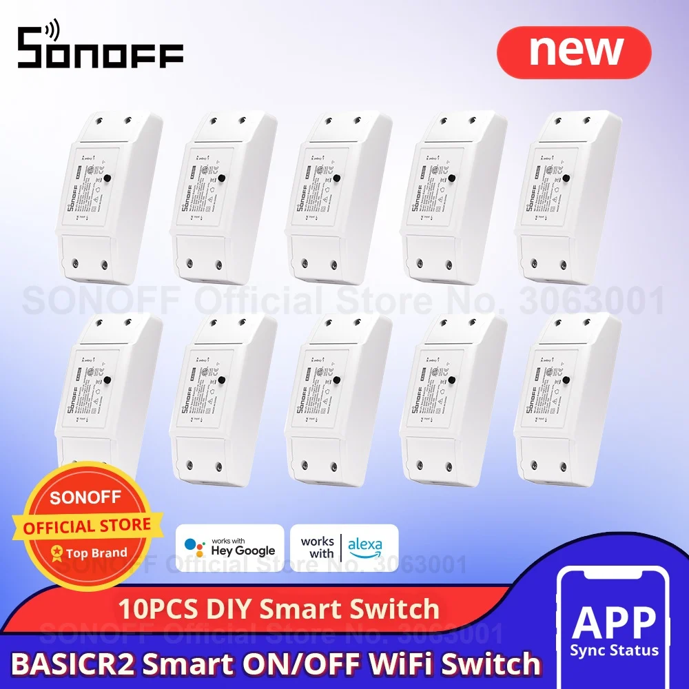 Sonoff Basic R2 Wifi 基本スマートスイッチ 10個セット Sonoff