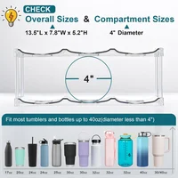 Stackable Large Capacity Water Bottle Storage Rack AdaptationStanleyLarge Diameter Insulated Cup Kitchen Living Room Cabinet Tra 5