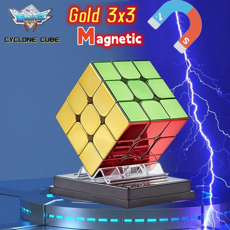 Cyclone Boy Electroplating Process Magnetic 3x3 Magic Cube