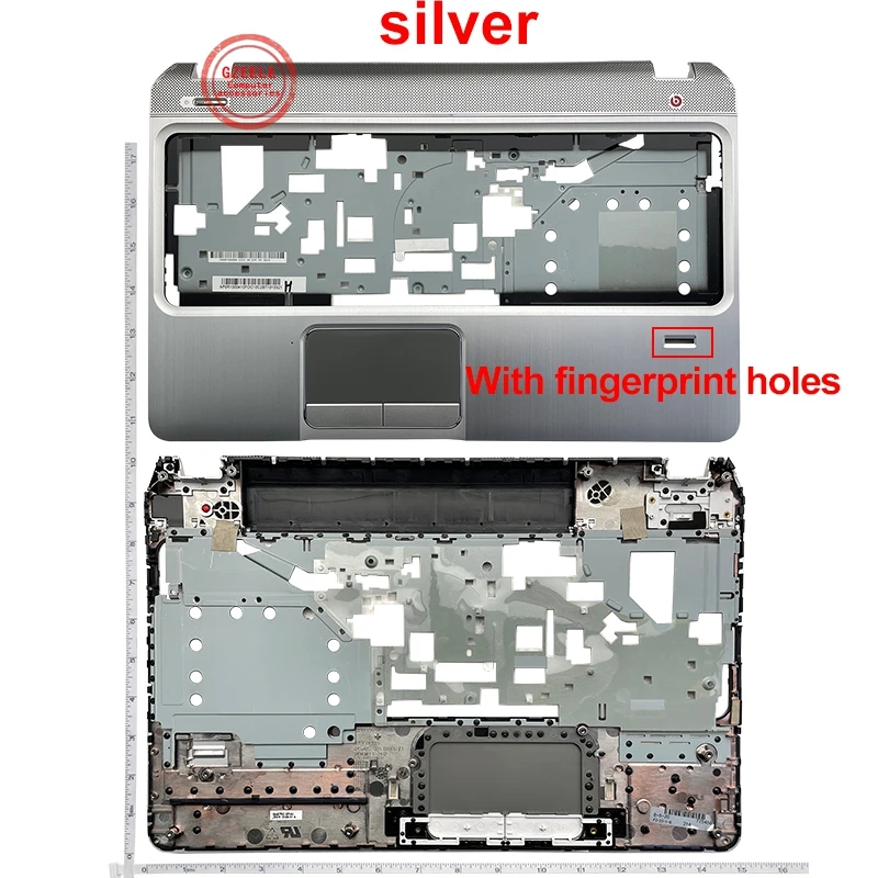 para hp Envy Pavilion m6 M61000 Portátil Lcd Capa Traseira Moldura Descanso de Mãos Base Inferior Case728670001 686895-001 Ap0u9000100 Novo - Imagem 3
