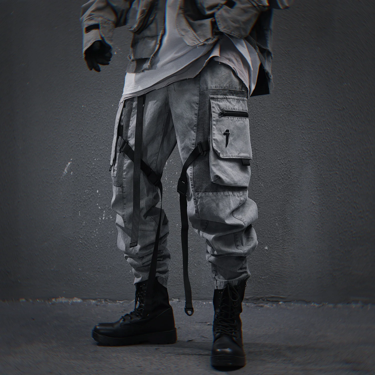 11 BYBB'S DARK Men's Tactical Pants Techwear Designer Clothes Men Cargo Pants Hip Hop Streetwear Contton Elastic Waist Trouser 4