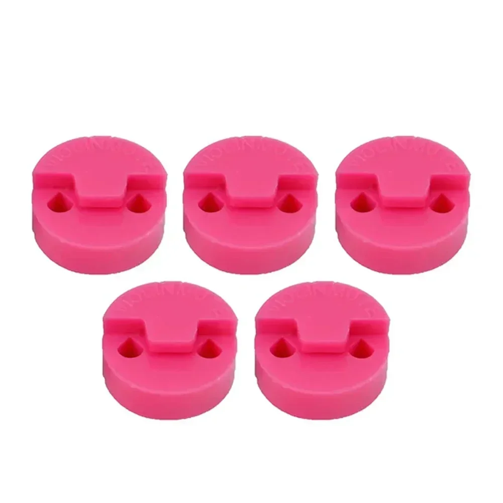 5 Rubber Violin Mute Professional Violin Parts Round Rubber Mute Silencer 20 X 20mm Stringed Instruments Accessories