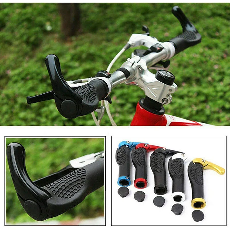 1 Pair Bicycle Handlebar Grips 1pair NonSlip Rubber Hand Grip Mountain