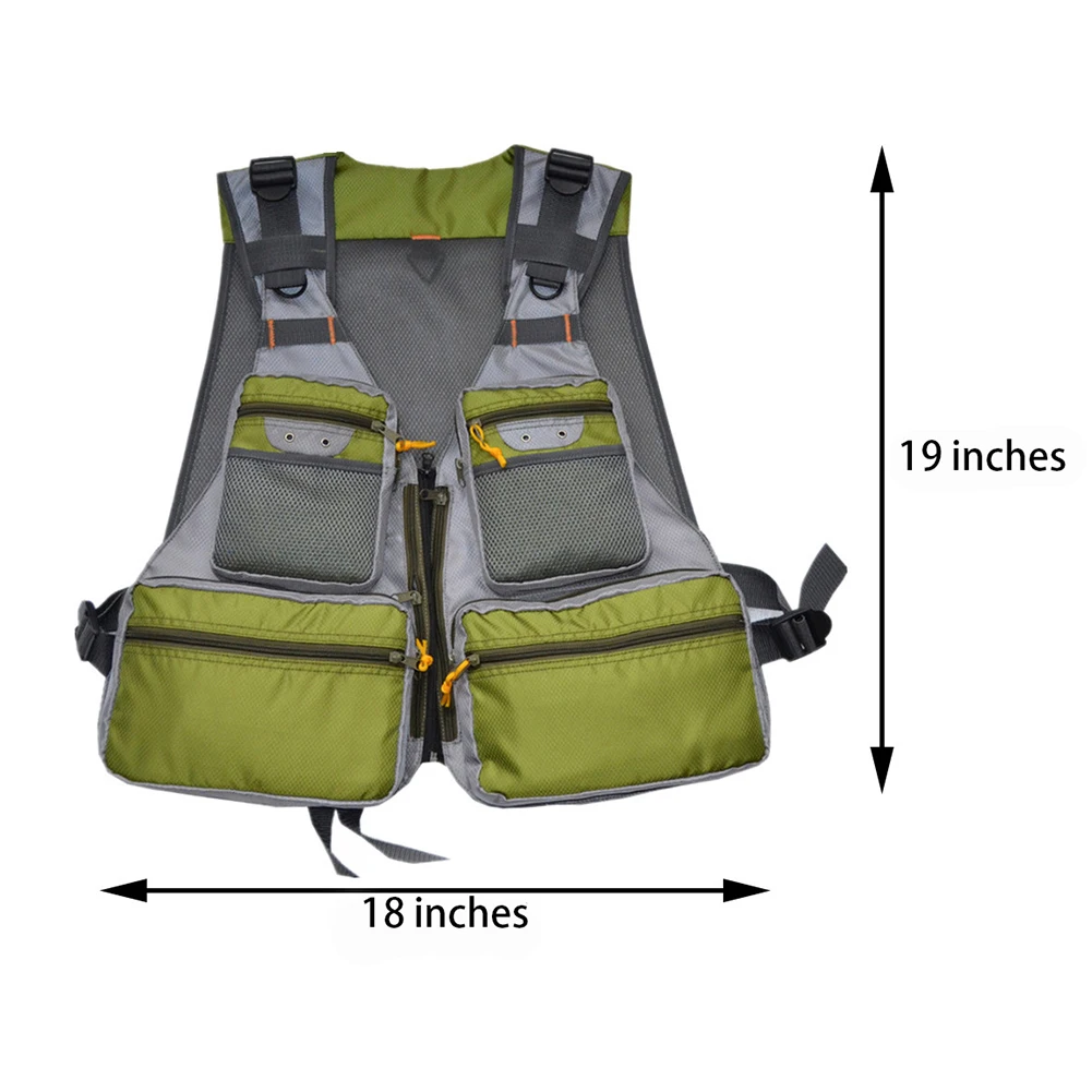 Polyester Fishing Vest Outdoor Sport Professional Fishing Jacket  Multi-Pockets Adjustable Sports Vest Fishing Tackle Accessories - AliExpress