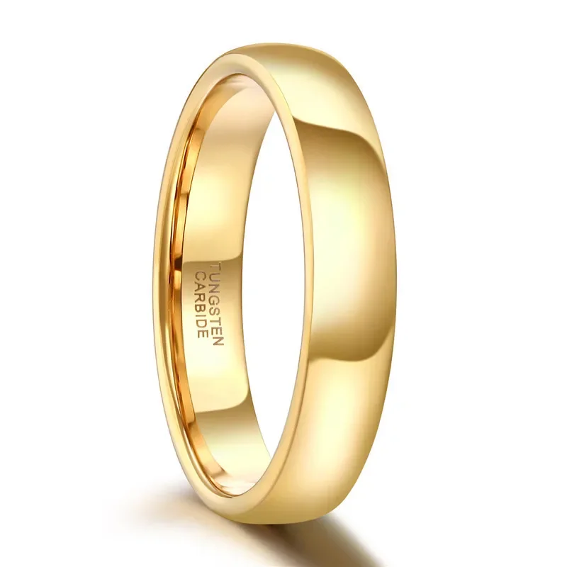 Somen zlato barva těžík prsten manželé pro muži ženy klasický wedding/engagement pás 4/6mm neobyčejný valentine's den dar pro milenec