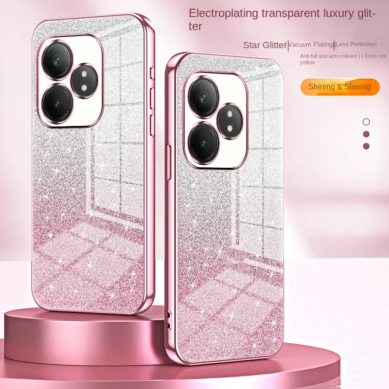 Elegant Soft TPU Glitter Slim Protective Back Cover Case
