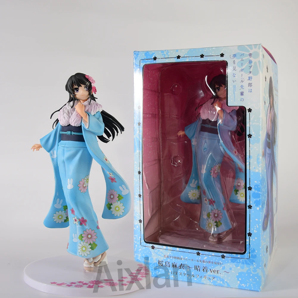 

25cm Figure Sakurajima Mai Sexy Bunny Girl PVC Mai Sakurajima Bunny Girl Senpai Sexy Anime Figure Peripheral Collection Gift