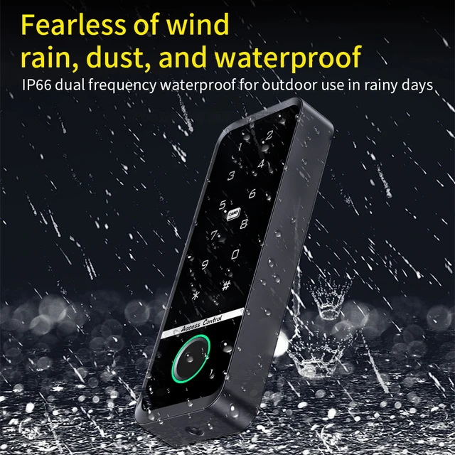 Outdoor Tuya App Wifi Access Control System Kit Set Waterproof RFID EM Fingerprint Keypad + 180Kg Electric Magnetic Strike Locks 5