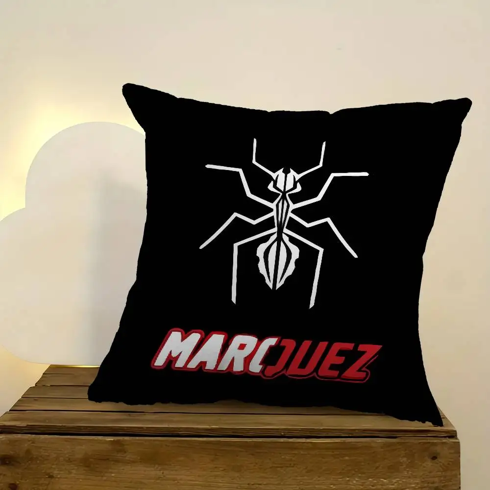개인화 된 베개 먼지 커버 침실 어린이 파티 장식 베개 커버 생일 어린이 선물 M-Marc 레이싱 드라이버 Marquez 93