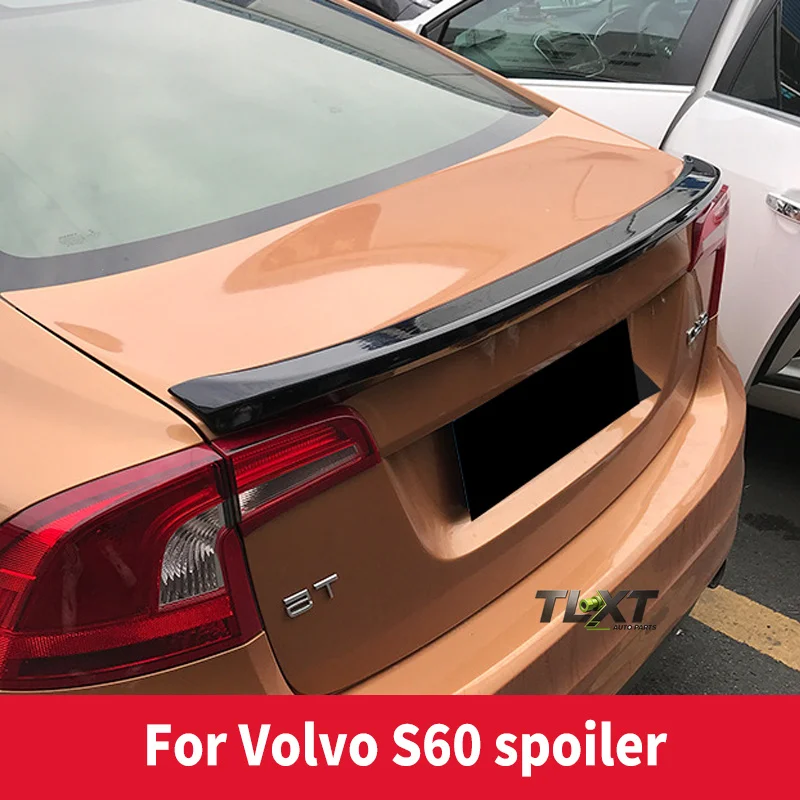 TLXT Spoiler per VOLVO S60 dal 2011 al 2019, Alette Spoiler in Plastica ABS di Alta Qualità, Accessori per Tuning Esterno - immagine 3