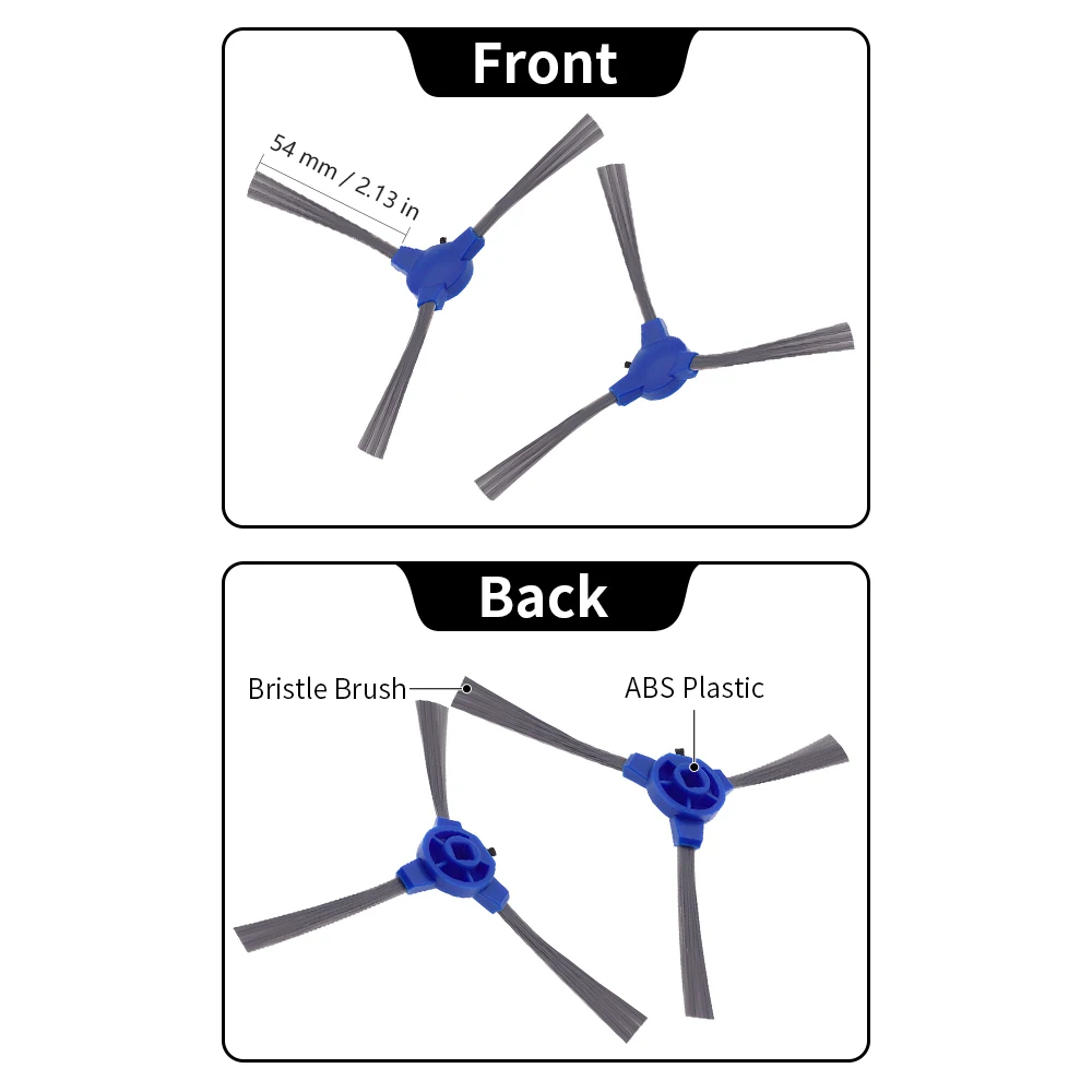 Universal Roller Side Brush Filter Replacement Accessories for Robot Vacuum Cleaners