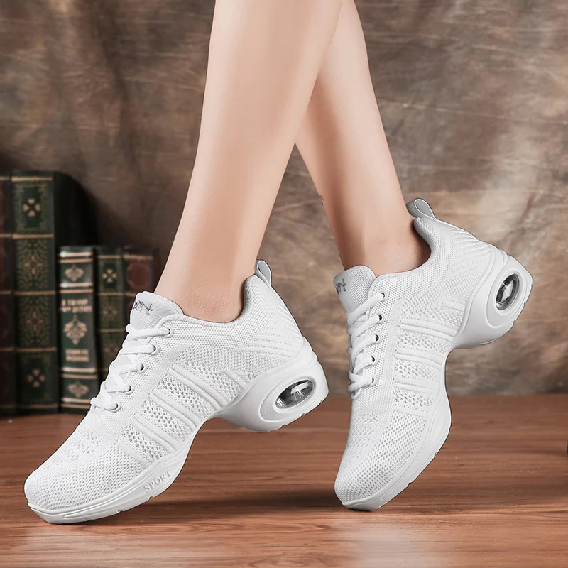 Dance Shoes For Woman Sports Soft Outsole Breath Practice Modern Dance Jazz