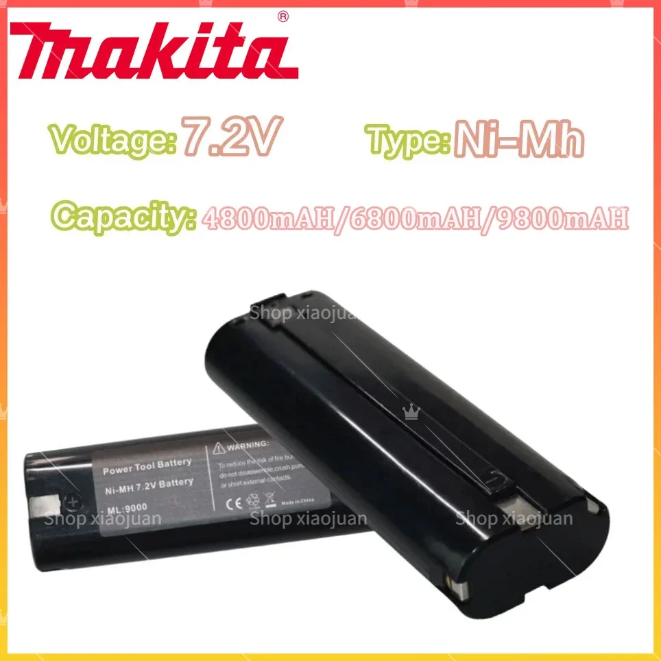 

7.2V 4800mAh Tool Replacement Battery for Makita 9000 7000 7002 7033 4770D 6002D 6010D 6710D 9035D Ni-Mh Rechargeable Batteries