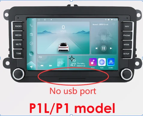 Android13 Autoradio für Volkswagen Skoda Octavia Golf 5 6 Touran Passat Polo Jetta 2din Auto Multimedia Player GPS WiFi Carplay – Detail 1