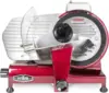 MS-10XT Premium 320W Electric Meat Slicer 10-Inch in Red with Non-sticky Teflon Blade, Frozen Meat/Deli Meat/Cheese/Food Slicer 2