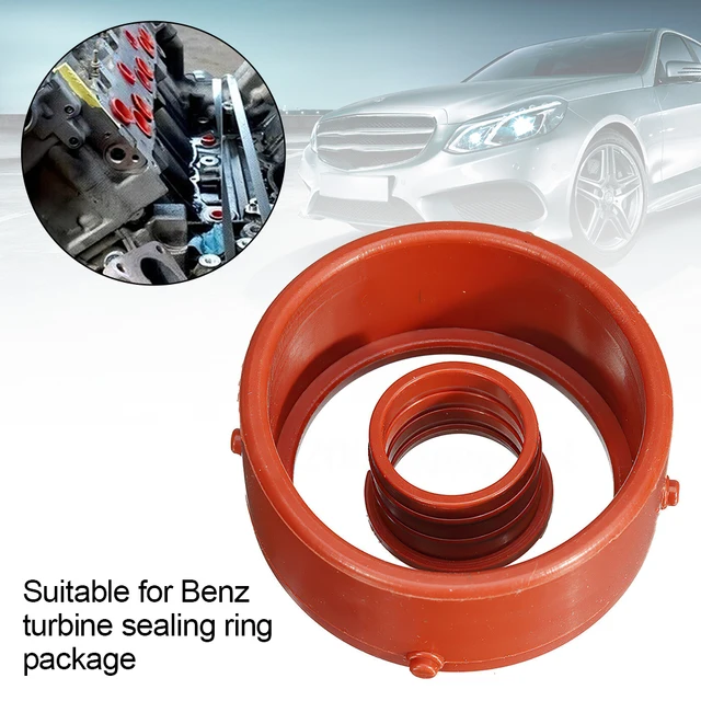 TAKPART Kit Joint D'admission Turbo Et Reniflard Rouge A6420940080 Compatible Avec Moteurs OM642