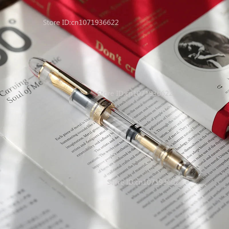Majohn/Moonman's P140 Fountain Pen Offers Fluid Ink Flow And A Seamless Writing Experience. With A Built-in Brass Piston Mechanism, Refilling Is Easy With Bottled Ink And Has A Large Ink Capacity For - View #2