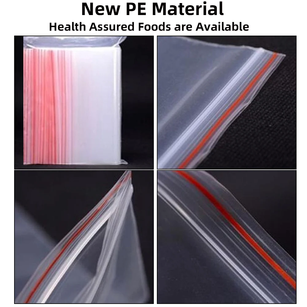 Sacchi Sottovuoto 100 Sacchetti Plastica Richiudibili 10x15 Cm