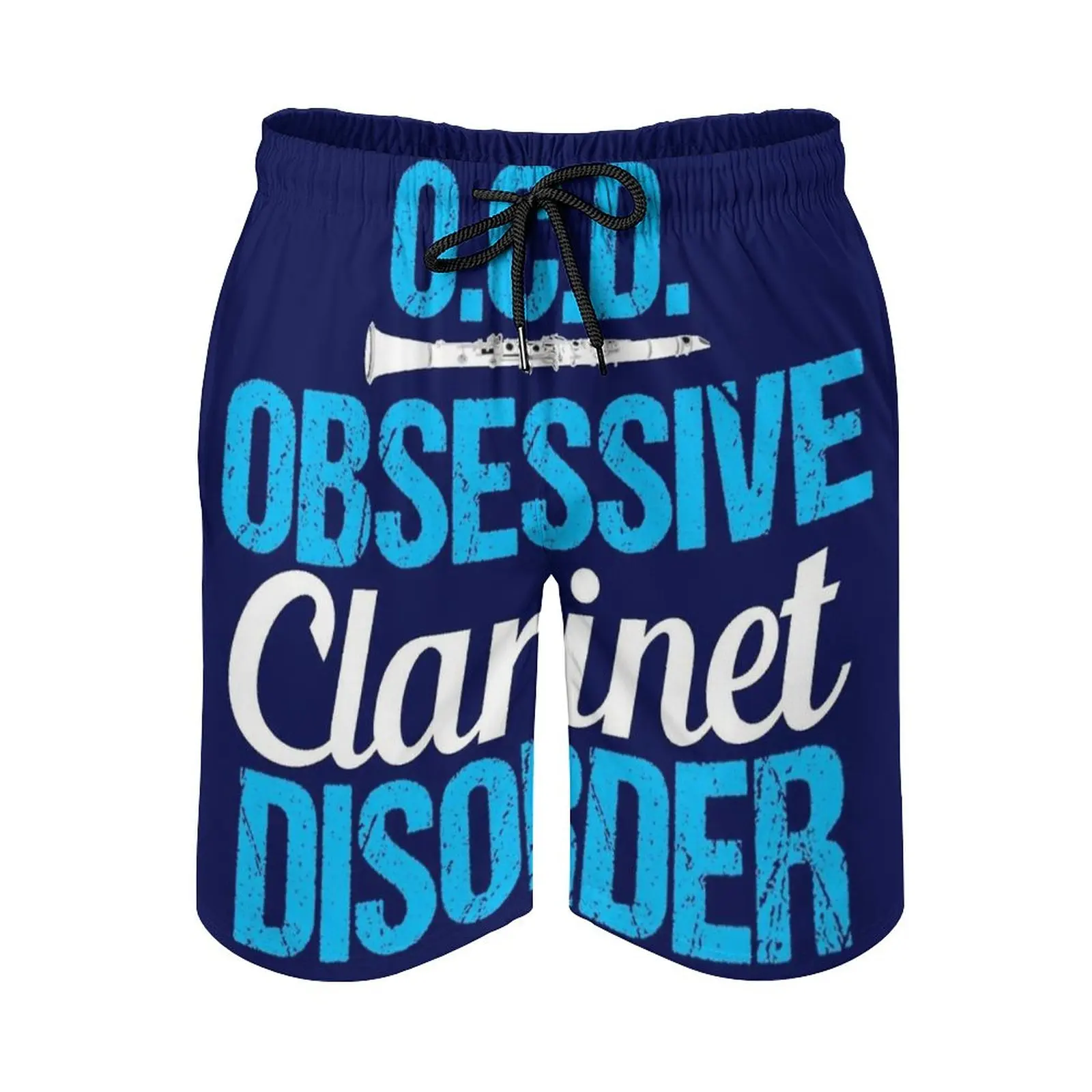 

Cute Obsessive Clarinet Disorder Men'S Beach Shorts Swim Trunks With Pockets Mesh Lining Surfing Clarinet Obsessive Clarinet