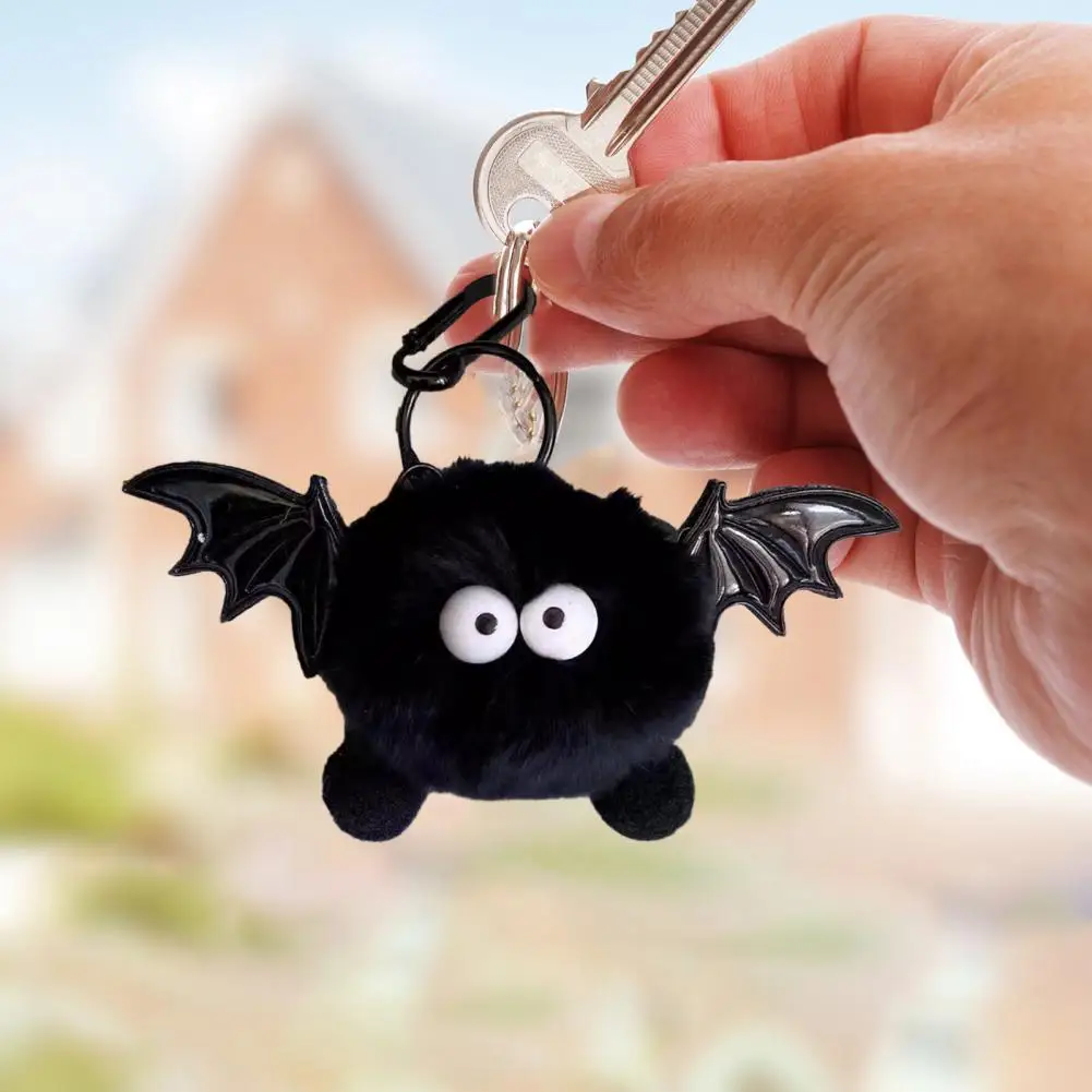 

Portable Plush Keychain Adorable Halloween Devil Plush Pendant with Wings Fun Stuffed Doll Toy Keychain Charms for Kids Girls