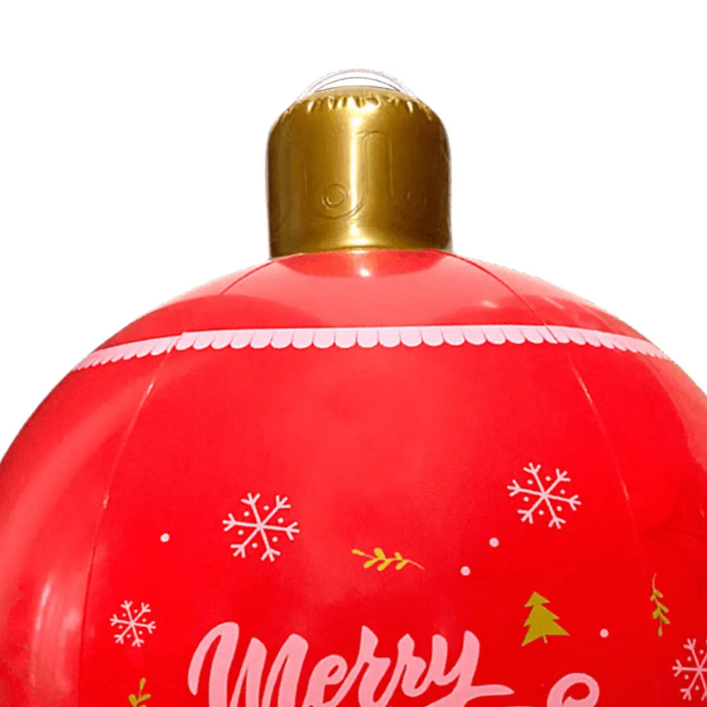 24 Inch PVC Inflatable Christmas Ball Outdoor Christmas Decorations New Years Ornaments Decorations Ball