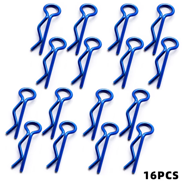 RC Body Clips With Pull Tabs - Set Of 4, Navy Blue, Fits 1/10 & 1/12 Scale RC Cars (Traxxas, Axial, Redcat, Losi & More) - View #6