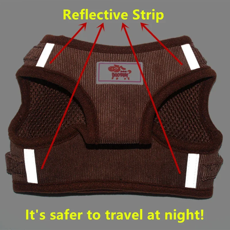 Pet Vest Harnesses Reflective Dog Leash Cat Collars Puppy Dog Harnesses Leads Dogs Cats Tow Rope Lead Pet Supplies