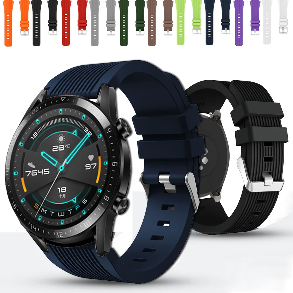 Per Huawei Gt 2 46Mm Cinturino Smartwatch 22Mm Bracciale Sportivo In Silicone Per Huawei Gt 3/Gt 2 Pro/Gt 2E/Honor Watch Gs Pro/Gs 3 Band