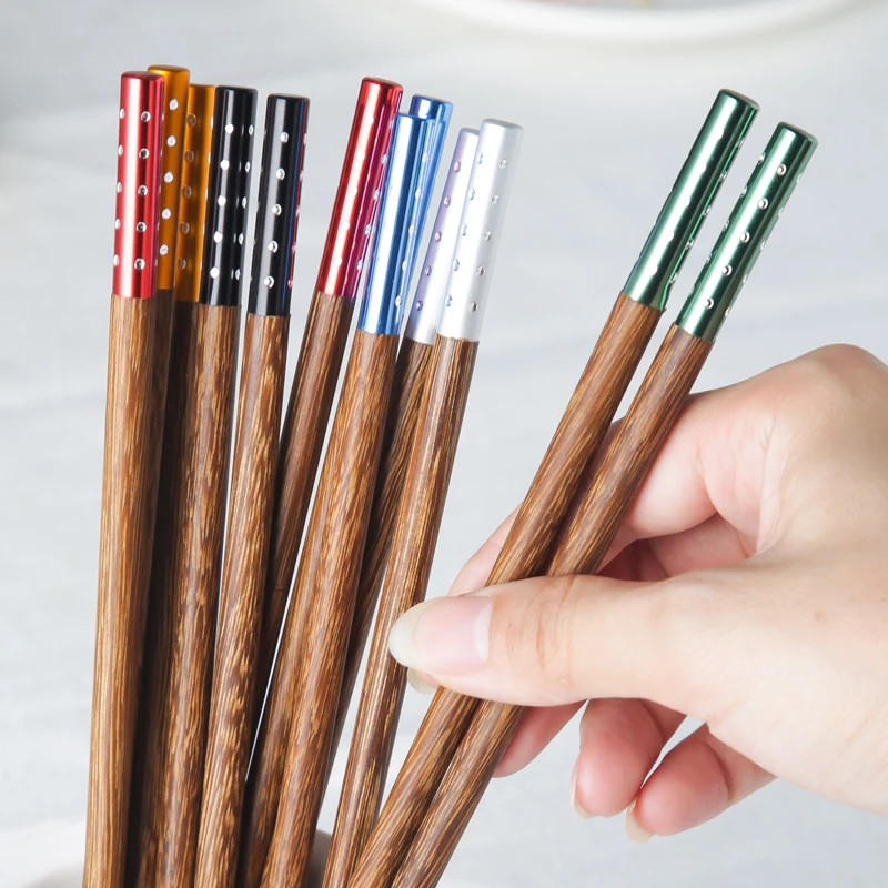 

5 Pairs Chopsticks Reusable Wooden Bamboo Chinese Japanese Chop Stick Food Wooden Sticks Chopsticks japanese kitchen