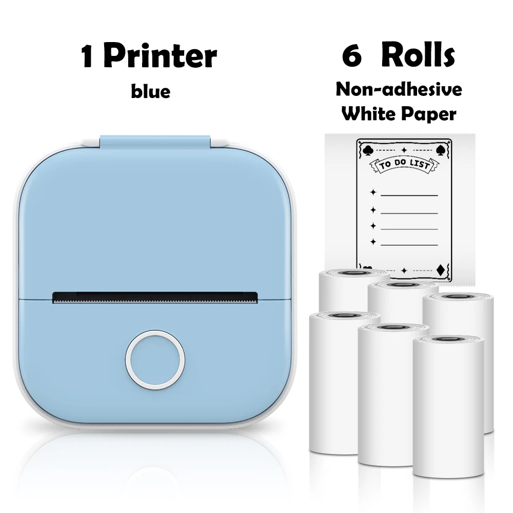 mini bluetooth printer Phomemo Mini Printer Sticker Maker Portable Pocket Thermal Instant Photo Printer Wireless Receipt Label Maker Printer for Sticky best mini photo printer for iphone Printers