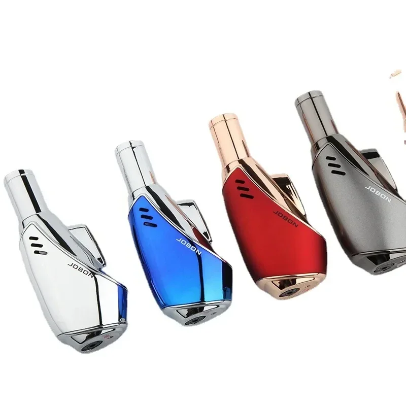 Metal Lighter JOBON Metal Torch Turbo Butane Gas Lighter Outdoor Windproof Blue Flame Jet Cigar BBQ Jewelry Baking Welding Home Tools