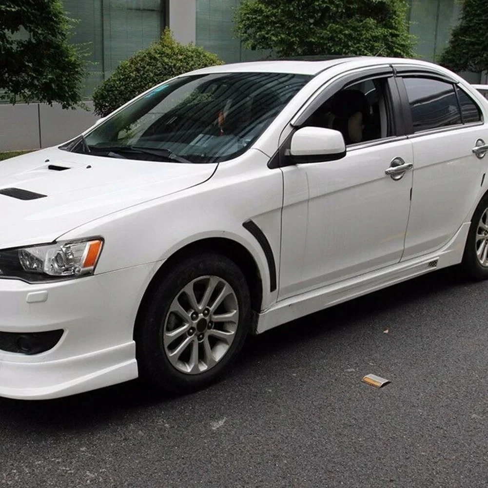 2pcs Car Door Fender Vent Sticker Exterior Decals Accessories For Mitsubishi Lancer EVO 2008-2015 Spoiler External Spare Parts