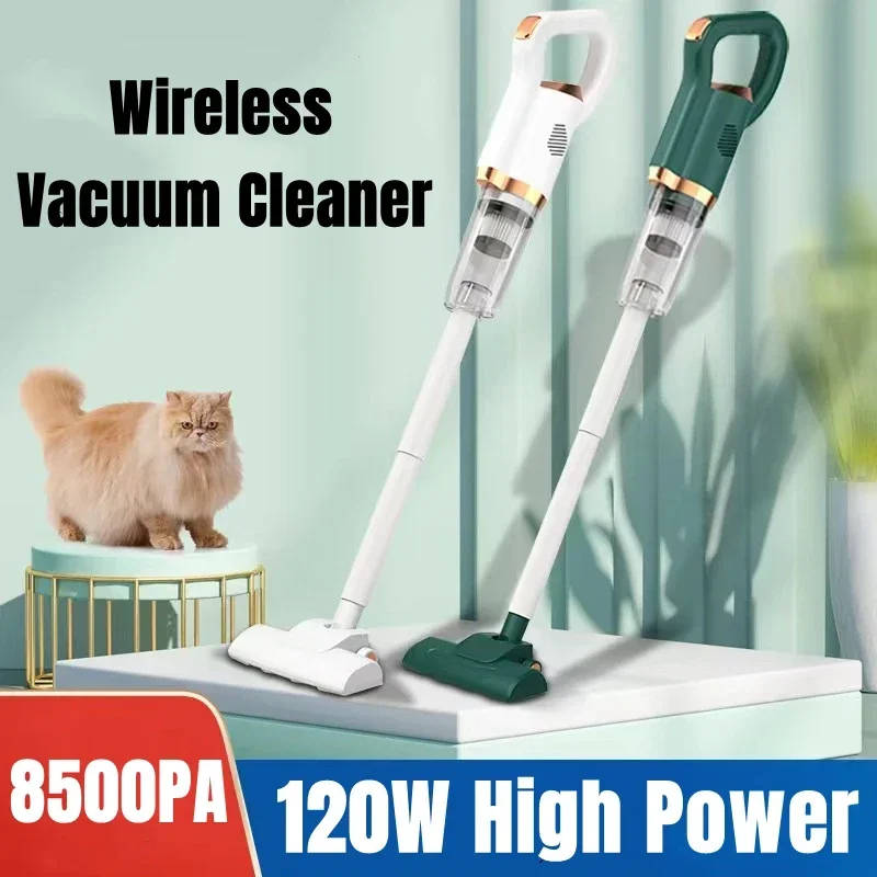 Household Vacuum Cleaner Wireless Portable 120W Super Power Vacuuming Dust Mite Wet And Dry Long Life Car Appliances 3