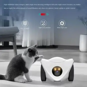 Pet Robot Camera 2MP HD Wifi Cameras Motion Detection Two Way Audio Indoor Dog Treat Camera Dispenser Feeder for Home Security 1