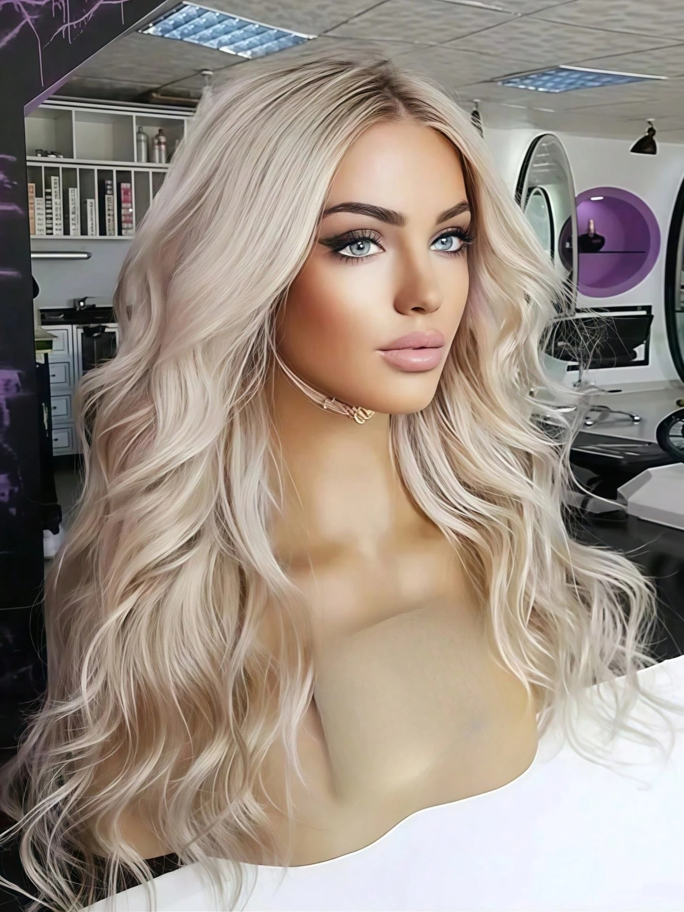 200 Density Ombre Platinum Blonde Curly Lace Front Wigs Human Hair 13x4 HD Transparent Curly Wigs Pre Plucked Glueless for Women 3